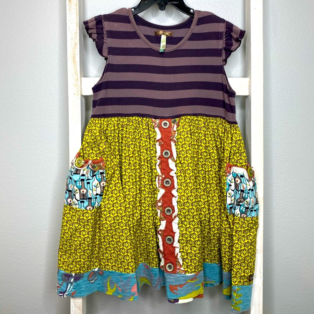 Matilda Jane EUC striped floral tunic 👗 sz 8